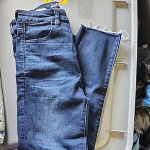Dark Blue Distressed Jeans